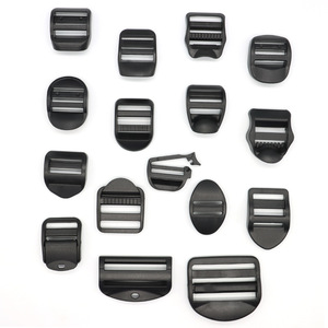 Hebilla de plástico negra para mochila, cierre de ajuste de cuatro posiciones de 26 mm para accesorios de bolsos de exterior - Product Image 3