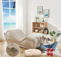 El Sofá Cama Inflable de Cloruro de Polivinilo Más Vendido Es Simple, Económico y Plegable