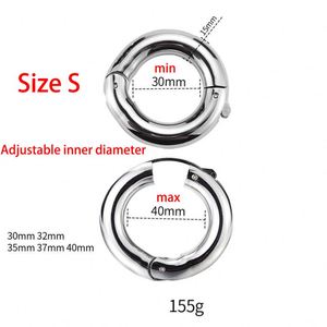 Grand petit métal anneaux de poids de pénis lourd préservatifs d'agrandissement de pénis jouets sexuels produits intimes retarder l'éjaculation anneau pénien - Product Image 6