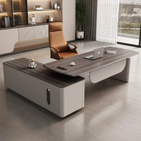 Ensemble de chaise de bureau de direction électrique réglable en hauteur, mobilier moderne de luxe léger pour superviseur, manager, président