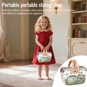 Ensemble de 41 jouets de supermarché avec panier, caisse enregistreuse, jeu de simulation, jeu de rôle, cadeau éducatif pour enfants, certifié EN71 - Product Image 3