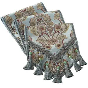 Sang Trọng Châu Âu Thời Trang Retro Jacquard Chất Lượng Sự Lựa Chọn Tốt Nhất Dệt Bảng Runner Bảng Tấm Thảm Runner