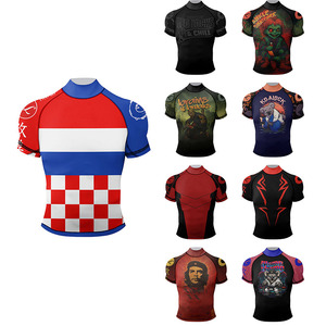 <strong>Custom</strong> Your Own <strong>Designs</strong> Brazilian Jiu-Jitsu Men's <strong>Compression</strong> Rash Guard Fitness <strong>Shirt</strong> UPF50 Breathable Short Sleeve - Product Image 1