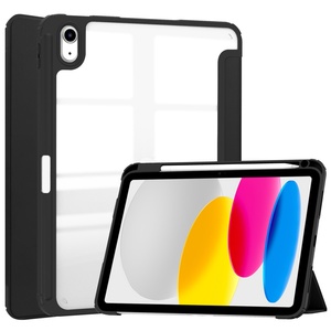 Funda Transparente con Función de Activación/Suspensión Automática para Tablet iPad 10.9 10.2 9.7 10.5, con Soporte, Cubierta de PU para Samsung A8 A9 Plus S6 S7 Lite - Product Image 4