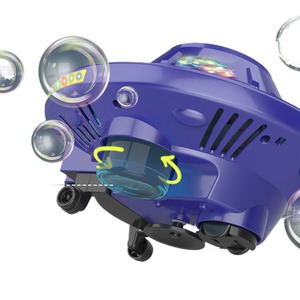 Machine à bulles soucoupe volante lumineuse pour fêtes, pistolet à bulles rechargeable USB pour enfants - Product Image 3