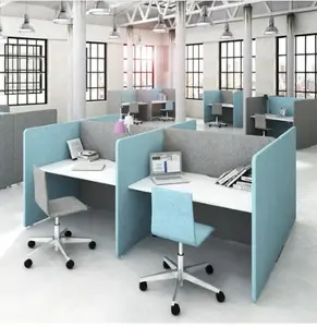 sound proof cubicles 4 person workstation office desk call center cubicle staff desk