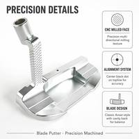 Putter en acier forgé de style rétro, alignement classique de haute précision, finition personnalisée pour les joueurs professionnels