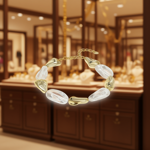 E350-B156-0380G สร้อยข้อมือแฟชั่นแบบโซ่และแบบเชื่อมต่อ - Product Image 3