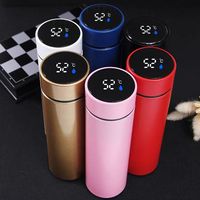 Vaso Térmico Inteligente de Acero Inoxidable y Tritán de 500 ml con Logotipo Personalizado, Pantalla de Temperatura, Aislamiento Térmico de 6 a 12 Horas, Portátil