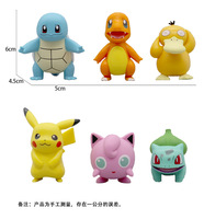 Figurine de dessin animé 6 Styles, figurine Pokemon, jouet pour enfant, figurine d'action, vente en gros
