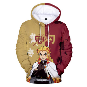 Sudadera con Capucha para Hombre, Estilo Urbano, Diseño Personalizado con Estampado Puff de <span class=keywords><strong>Anime</strong></span> Japonés, Corte Regular, 100% Poliéster, 200g - Product Image 5