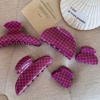 BELLEWORLD – Lot de pinces à cheveux personnalisées à motif écossais violet, barrettes à pois et tartan, accessoires pour cheveux pour femmes et filles