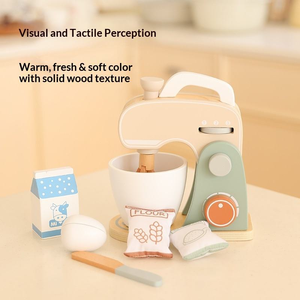 Juguetes de Madera para Niños, Mini Cocina de Simulación Realista para Niños y Niñas, Juego de Roles de Simulación para el Hogar, Juguetes Montessori - Product Image 5