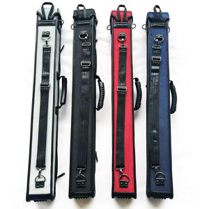 Hochwertige 2-teilige Billard-Pool-Queue-Stick-Tasche Tragbare 5-Loch-PU-Leder-/Stoff-Queue-Hülle mit Rechteck öffnung und 4 Farben. - Product Image 3