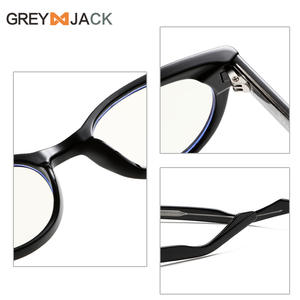 Montura de Gafas Ovaladas Greyjack TR90 con Protección Anti Luz Azul, Montura Completa Unisex, Lentes con Protección AC para Hombres y Mujeres - Product Image 2