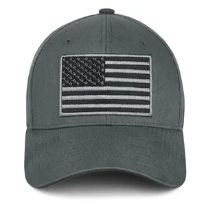 ผ้าฝ้ายรายละเอียดต่ํา USA Trucker หมวกธงอเมริกันเบสบอลหมวกสําหรับผู้ชายผู้หญิงปรับหมวกพ่อธรรมดา