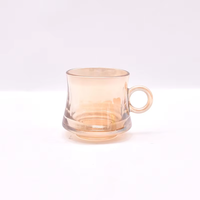 Verre à whisky en verre pétales de fleurs de style japonais en gros, mini-tasse à vin et petite tasse à café pour spiritueux