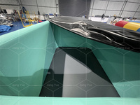 Personnalisé nouveau rond ou carré point de goutte bain à remous gonflable PVC matériel grande taille piscine pour adultes fête plongeante