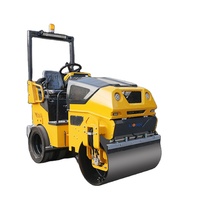 Compacteur routier à tambour double en acier de 1,5 tonne avec moteur diesel à bas prix