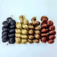 Extensions de cheveux synthétiques bouclés 150g, 12 pouces, style tresses, boucles françaises et italiennes, spirales françaises, ondulations lâches, style queue de cheval