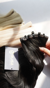 ผมต่อแบบเวฟท์ Genius ขายส่ง เนื้อผมตรง/หยักศก/หยิก  ราคาดีที่สุด แบบ Double Drawn/ Super Double Drawn - Product Image 2