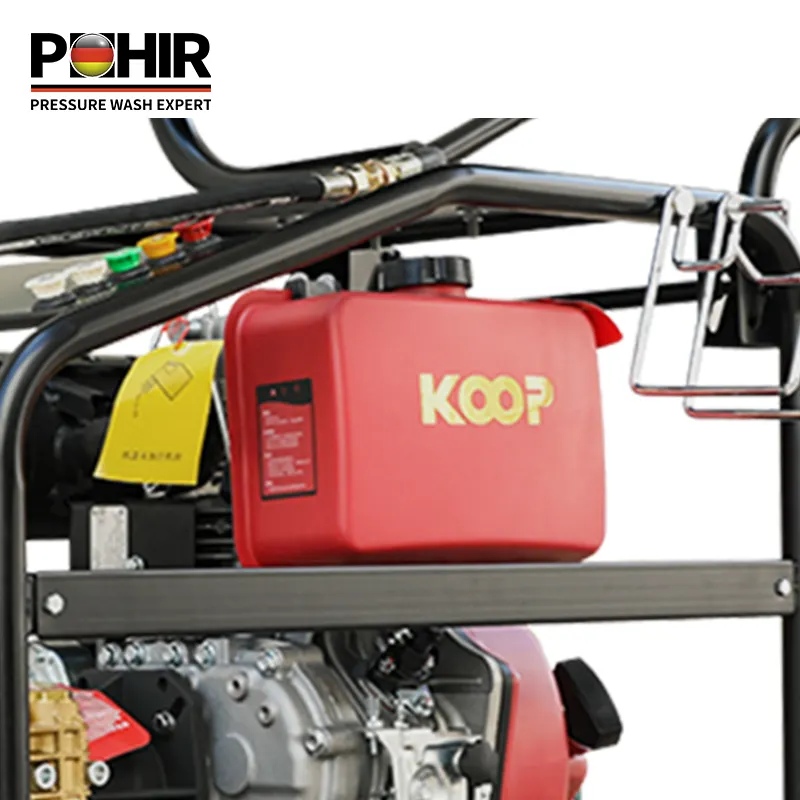 POHIR-TC2240 15hp Gasoline High Pressure Sewer Cleaning Machine 220bar Drain Cleaner Sewer Jetter Machines