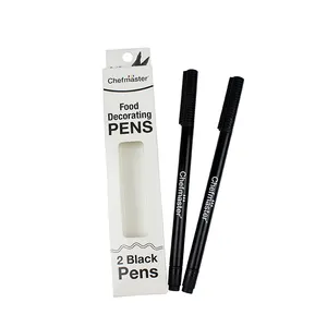 Ручка с черными съедобными чернилами, разные цвета