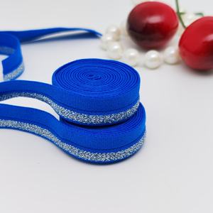 Bande élastique en nylon pour bretelles de soutien-gorge, ruban élastique tissé personnalisé couleur argent, ceinture épaissie avec logo pour design de mode - Product Image 4