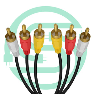 1,5 m 1,8 m 3M 5m 3 RCA a 3 RCA macho a macho Av cable al por mayor cable de vídeo conector enchufe cable de audio estéreo - Product Image 4