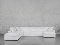 Canapé d'angle en tissu de lin pour salon de style moderne Sofa modulable chasie lounger lounge