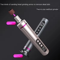 Lime à pieds électrique portable pour éliminer les callosités, outil de pédicure élégant en acier inoxydable avec brosse de remplacement pour éliminer les peaux mortes