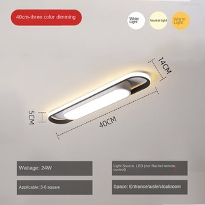 Lámpara de Techo LED Moderna Minimalista de Rejilla Ovalada para Sala de Estar, Pasillo, Luz Blanca Fría, Acrílico, Control Remoto - Product Image 5