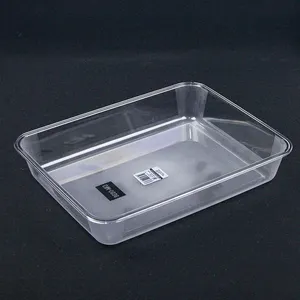 Акриловый квадратный прозрачный лоток для углубления фруктов и овощей холодильник Холодильный лоток для пельменей