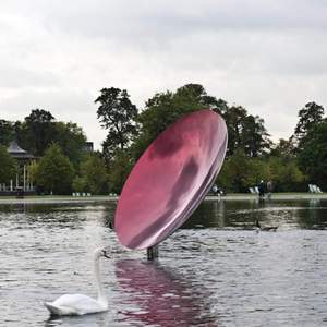 Grand miroir moderne de ciel de jardin en acier inoxydable poli brillant Sculpture d'<span class=keywords><strong>Anish</strong></span> Kapoor - Product Image 3