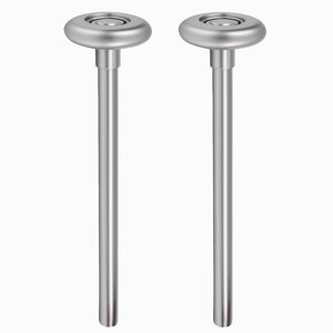 Rouleaux de porte de garage en acier de 1.8 "pour rail de garage de 2", roues à rouleaux à tige longue de 7 ", roulement de précision 10 billes, ton argent - Product Image 1