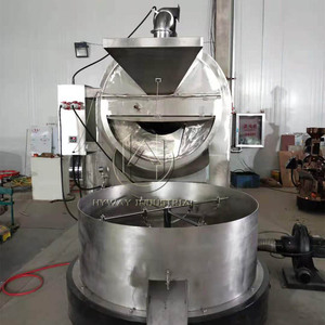 30-500kg/mẻ thép không gỉ điện sưởi ấm bằng khí ca cao hạt cà phê hạt đậu phộng hạt đậu nành HẠT RANG XAY máy - Product Image 3