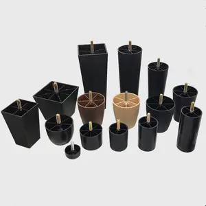 Plastic pvc l furniture leg parts wholesaler supplies Foshan manufacturer sofa legs