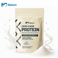 Poudre d'isolat de protéines de lactosérum Biokom, sans gras et enrichie en sodium, pour le soutien immunitaire, poudre de protéines pour adultes, directement de l'usine