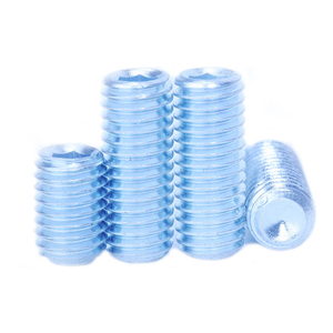 Tùy Chỉnh M5 <span class=keywords><strong>M6</strong></span> M8 M10 M12 M16 Thép Không Gỉ Brass Đồng Kẽm Tốt Răng Rãnh Điểm Phẳng Grub Hexagon Ổ Cắm Vít - Product Image 5