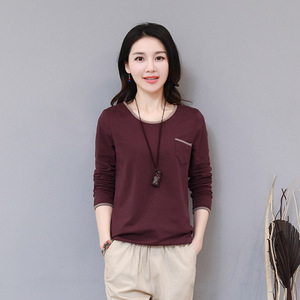 Women's Long Sleeve T-Shirt Black Knitted Base Layer Spring Innerwear Elegant <b>Top</b> - Product Image 4