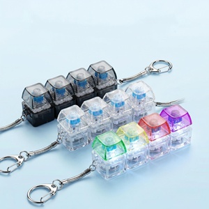 Teclado Mecánico Personalizado con Interruptor de Acrílico LED, Juguete Antiestrés con Clic - Product Image 1