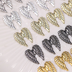 New Style 3D Alloy Nail Art Decoration <b>Angel</b> Wings Nail Designs Gold/silver <b>Angel</b> Wings Nail <b>Charms</b> - Product Image 4