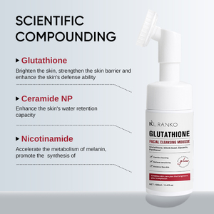 <span class=keywords><strong>Mousse</strong></span> Nettoyante Visage Douce Éclaircissante OEM au Glutathion, Niacinamide et Vitamine C, Acides Aminés, Nettoyage en Profondeur, Marque Privée - Product Image 5