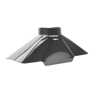 KNOKOO Nouveaux accessoires de dépoussiérage de buse de <span class=keywords><strong>hotte</strong></span> rectangulaire pour le bras en bambou de 55mm Interfaçage de conduit de fumée - Product Image 2