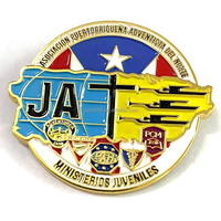 Épinglette/Badge en métal émaillé (dur ou souple) personnalisé avec logo classique du Club International Pathfinder Camporee Adventist, fabriqué en Chine