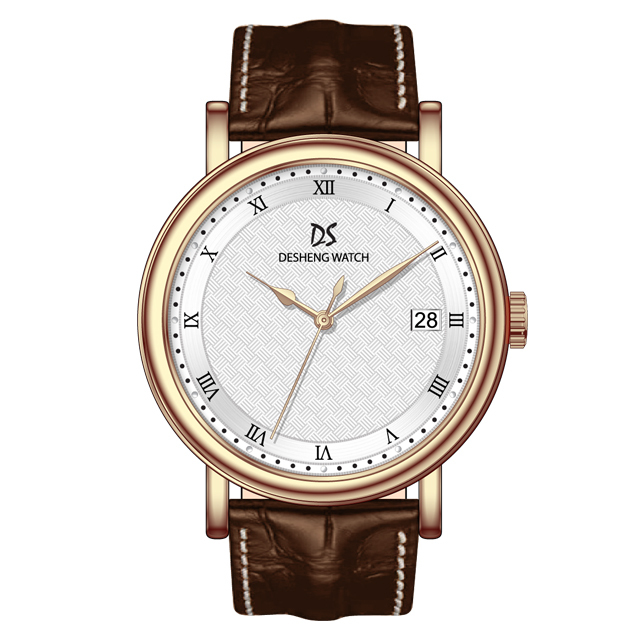 Customized Men Stainless Steel Watch Quartz Movement 5ATM Water Resistant