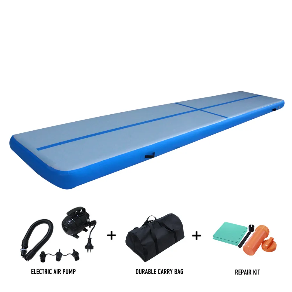Custom 5x1x0.2m cheap dwf tumble track airtrack gym tumbling inflatable air track gymnastics mat