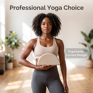 Bloc de yoga incurvé en EVA haute densité 270x135x100mm, antidérapant, semi-circulaire, <span class=keywords><strong>brique</strong></span> de yoga, Pilates, gym - Product Image 4