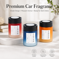 Diffuseur de parfum solide en gel rafraîchissant de qualité supérieure pour voiture, longue durée, avec couvercle réglable, sans électricité, pour maison et bureau