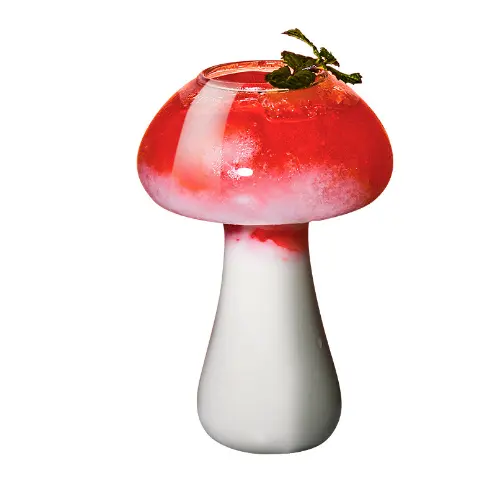 Hot Sale Unique Mushroom Shape glass Bar Special Wine Glass Wine Cocktail Cup cheap wine glasses